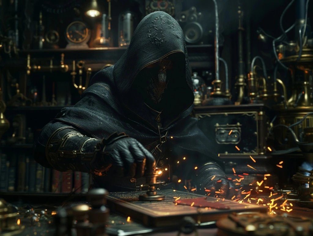 PACT Gaming artisan contractor stamping a wax seal on an ancient ledger